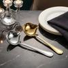 Long Handle Sauce Spoon Duckbill Shape Serving Spoon Duck Mouth Spoon for 2pcs Hot Pot Cooking
