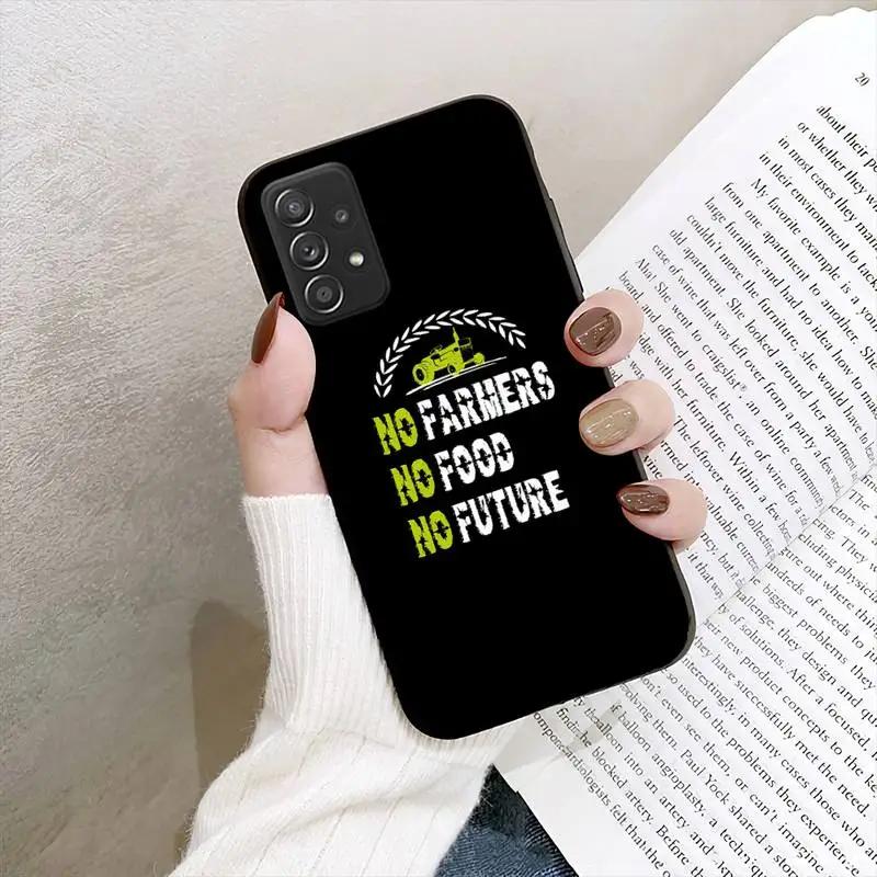 Чехол для телефона No Farmers No Food для Samsung Galaxy A02 A12 A21 A22 A32 A41 A42 A51 A71 A72 Shell
