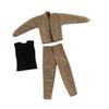 1/12 Action Figure Clothes Jacket Vest Pants, Men's Mini Accessories, Miniature Clothing for