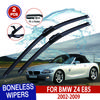 For BMW Z4 E85  2002-2009 Car Windshield Wiper U-type Soft Rubber Frameless Bracketless Car Wipers 21"+20"