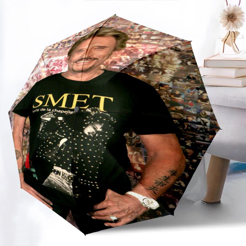 Stars Dreams: SMET Journey Folding umbrella 8 paraphenoid bones Portable Umbrella Three folds printing