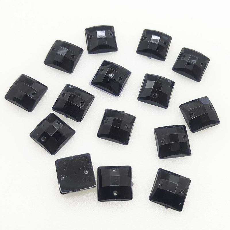 Hand-Sewn Rhinestone Dancewear Stickers, Irregular/Round Water Drop Shapes, Mixed Styles for Black Pool Competitions