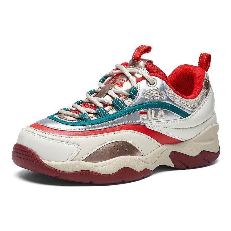Fila Ray Ретро Повседневные Низкие Кроссовки Женские кроссовки Белый Серебристый F12W011104FWS