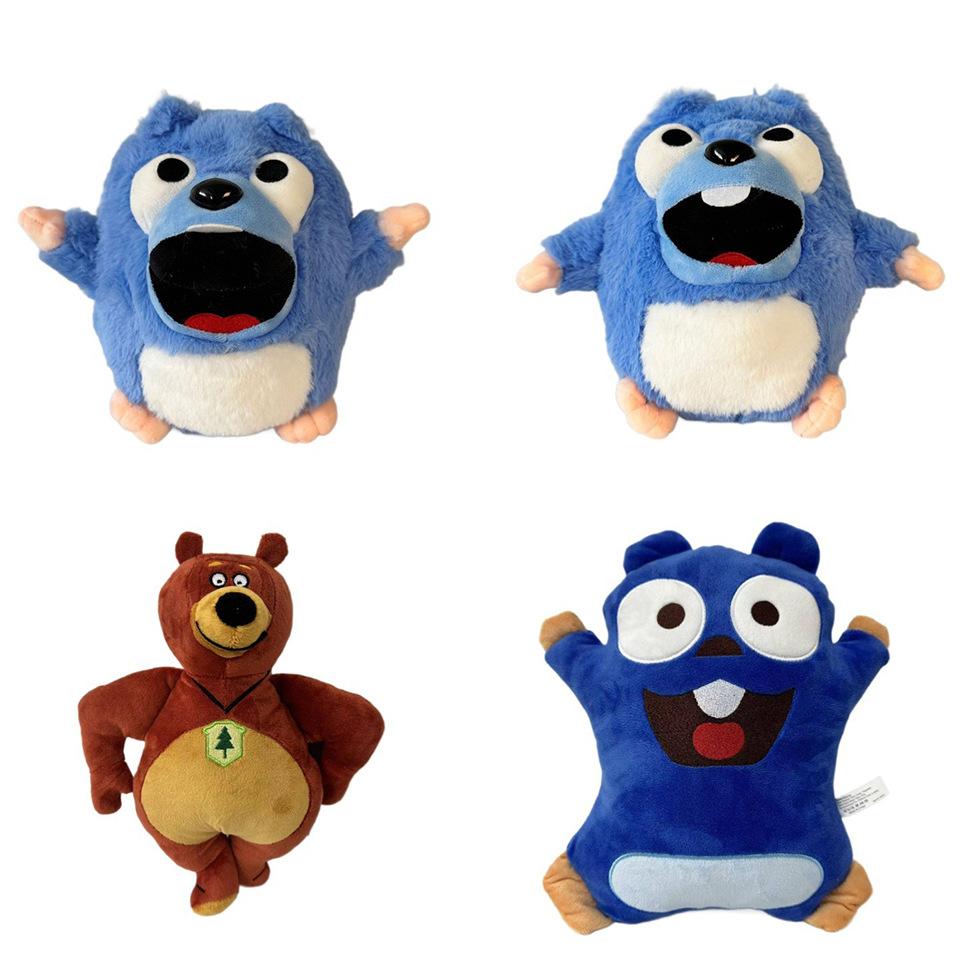 Grizzy & les Lemmings Plush Toy, Soft and Cute Anime Plushie, 15cm, Collectible Gift for Fans