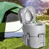 Уличный переносной туалет для кемпинга, нагрузка 200 кг, для взрослых и детей, мобильный туалет для кемпинга, туалет для дома, больницы, путешествий, лодки, серый, 20 л
