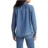 Levis однотонная рубашка с длинным рукавом и воротником, женские топы, синий 16786-0017