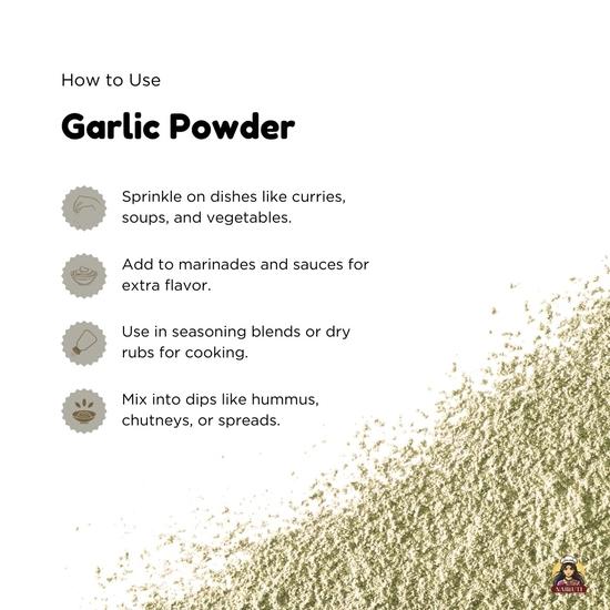 Nairuti Vyutpadan Garlic Powder 500 gm | 100% Pure Dehydrated Lasan Powder for Seasoning Marinades & Instant Mixes | Authentic Garlic Taste
