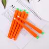 1/5Pcs Simulation Carrot Erasable Pen 0.5mm Exam Professional Pens Durable Black Pen