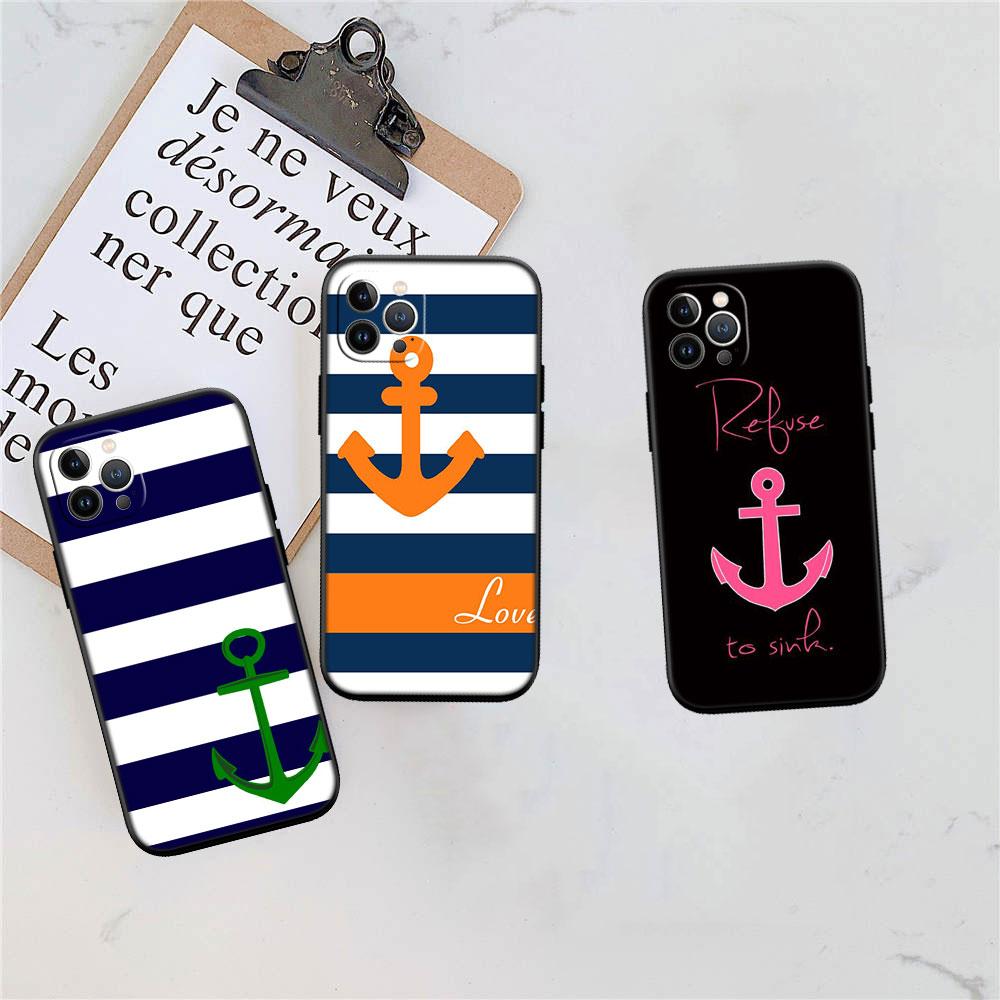 PP1 Anchor Sailor Phone Case for Samsung Galaxy A11 A12 A13 A15 A52S A53 A55 A56 A70 A71 A72 A73 F06 F16 F56 S10 Plus S10e