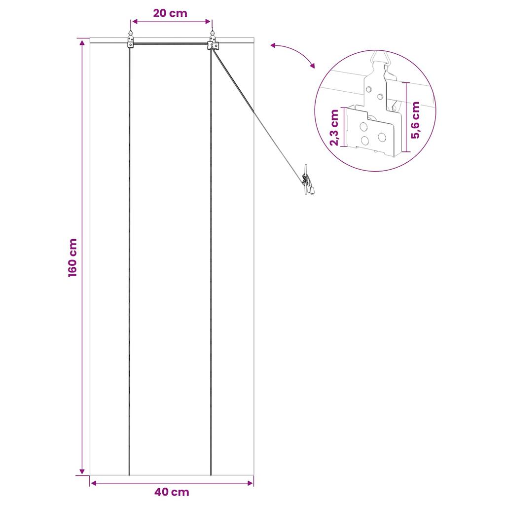 Natural Bamboo Roller Blind 40 x 160 cm