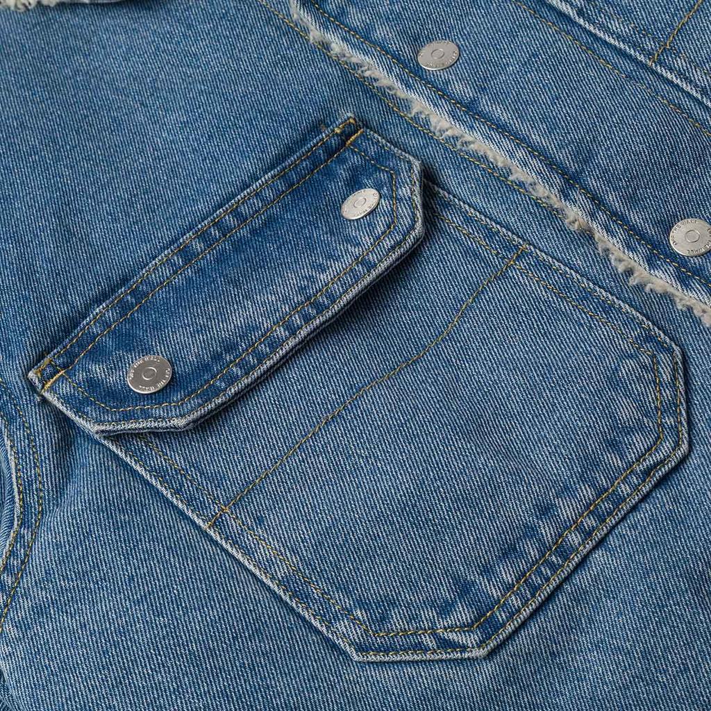 Vans Модная хлопковая джинсовая куртка с воротником-поло и длинным рукавом, мужские куртки серо-синего цвета VN000K4XCDX