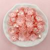 Home Party Supplies 80Pcs Handmade Materials Five-petal Flower Colored 10.5mm Acrylic Fashion Beads Earrings Materials DIY Jewelry Making Hairclip