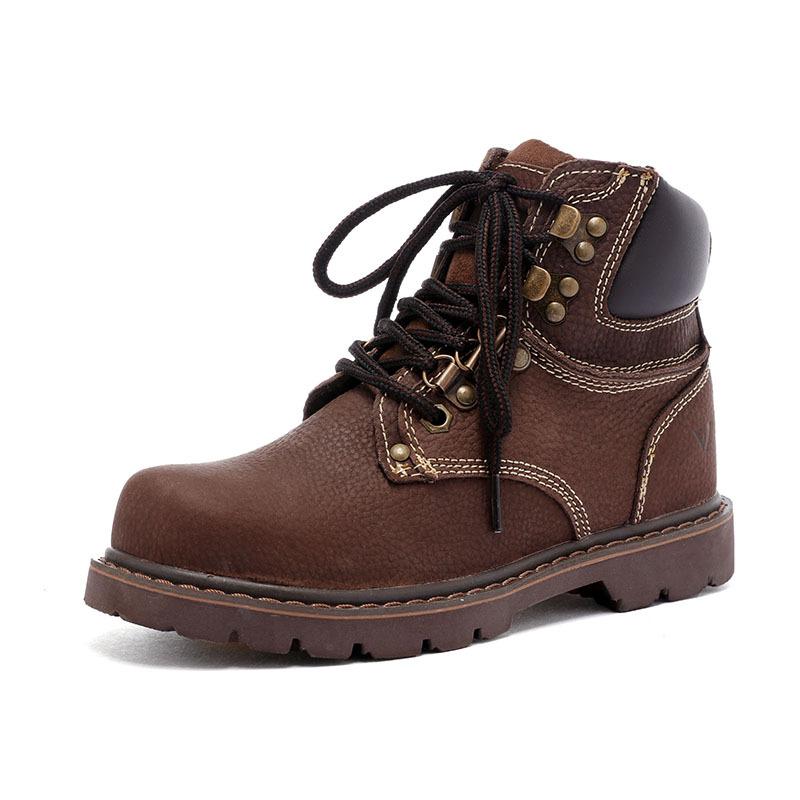 Короткие ботинки Кожаные ботинки Martin Мужские ботинки Ботинки Tooling Boots Локомотивные ботинки Женские ботинки для активного отдыха из коровьей кожи Женские высокие ботинки Ботинки Rhubarb