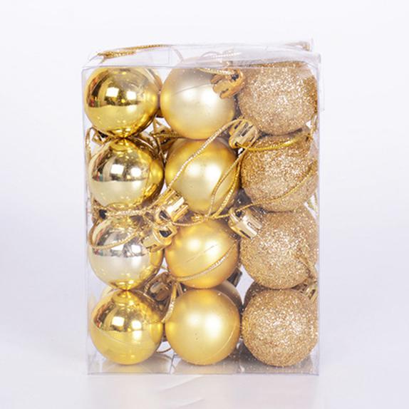 24 Pcs 3cm Christmas Decorations for Home Xmas Ball Ornament Christmas Decorations for Trees Balls New Year Decorations Decor