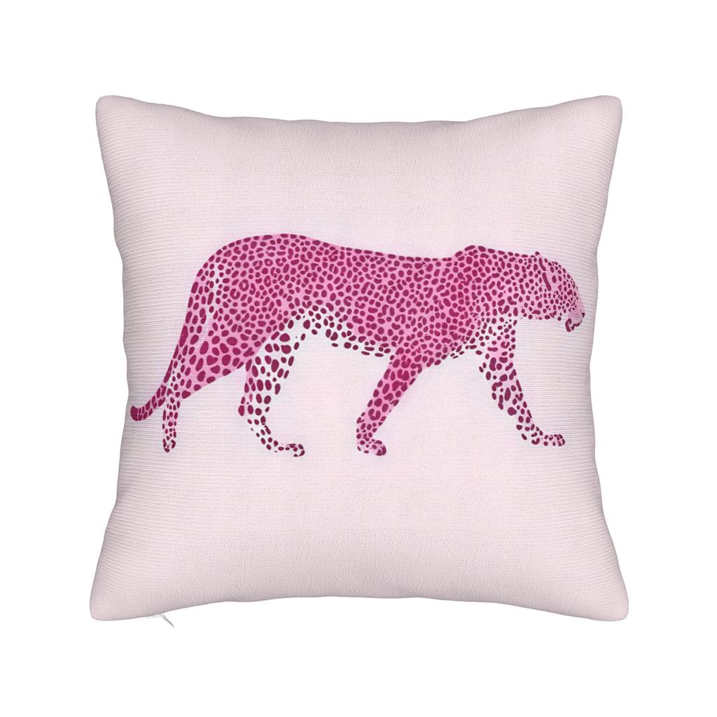 Pillow Cover Pink Black Leopard Duo Lying Sitting Morden Pillow Case For Chair Sofa Home Decor Pillowcases