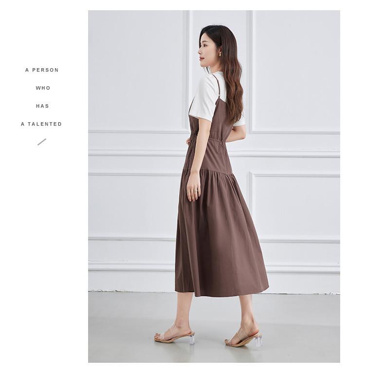 Summer New Age Reducing Short T+Strap Skirt Women's Two Piece Set