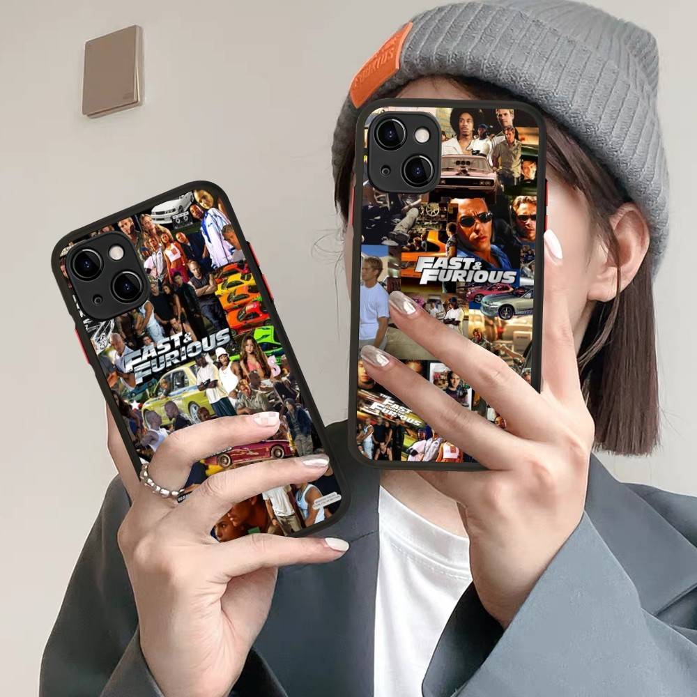 Серия фильмов Форсаж F-Furious Для IPhone Air 16 15 14 Plus 13 12 11 Pro Max Матовый чехол Гелевый ударопрочный чехол для телефона