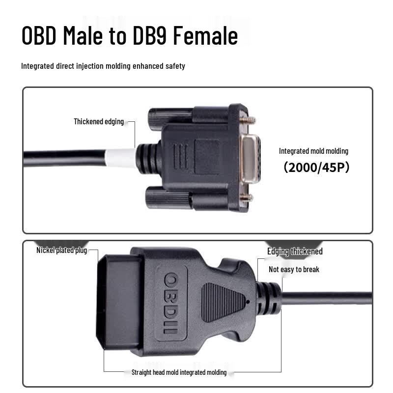Xianglaixin OBD2 to Multi-Port DB9 Serial RS232 Diagnostic Cable