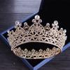 Baroque Alloy Bridal Round Crown Tiara Birthday Party Performance Retro Crown