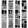 Европейский и американский шаблон для DIY-журнала: Художественная кружевная линейка с вырезами