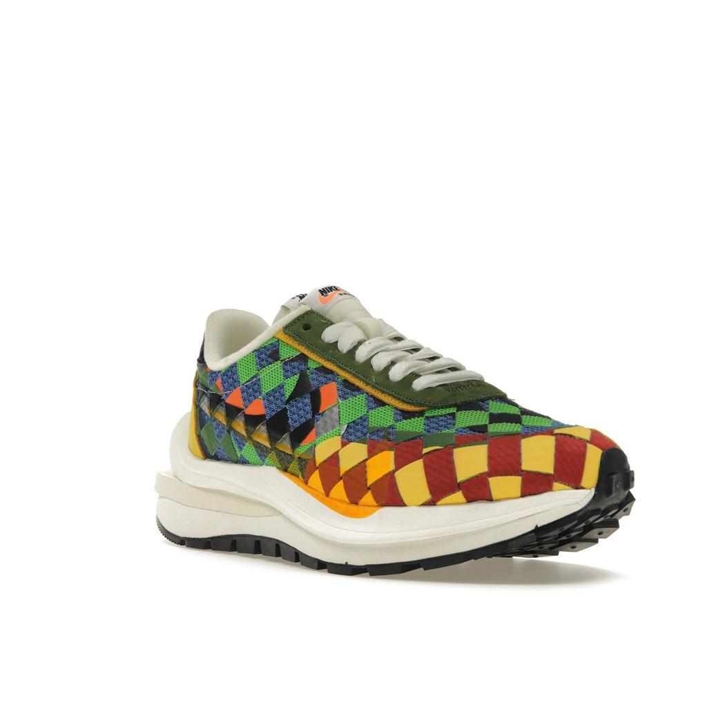 Jean Paul Gaultier x sacai x Nike VaporWaffle Woven Разноцветные Унисекс Кроссовки Зеленый-Вкус Безопасный-Оранжевый Парус DR5209-300