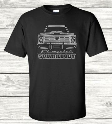 Футболка унисекс с рисунком Chevy Squarebody