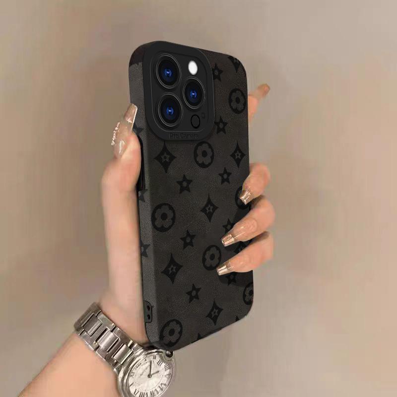 Винтажный узор Чехол из натуральной кожи ягненка для iPhone 17 Pro Max Air 16 16e 15 14 13 12 11 Pro Max Plus X XS MAX XR Задняя крышка