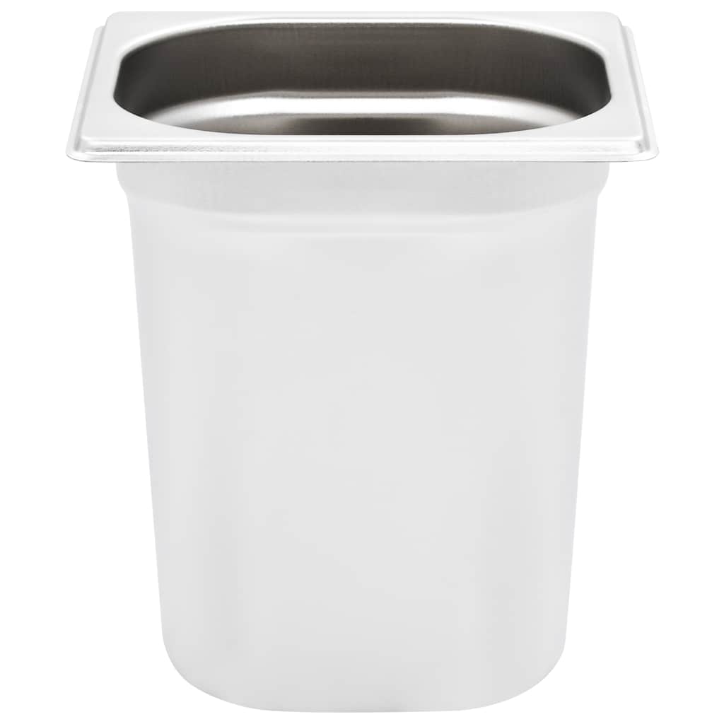 Gastronorm Containers 8 pcs GN 1 6 200 mm Stainless Steel