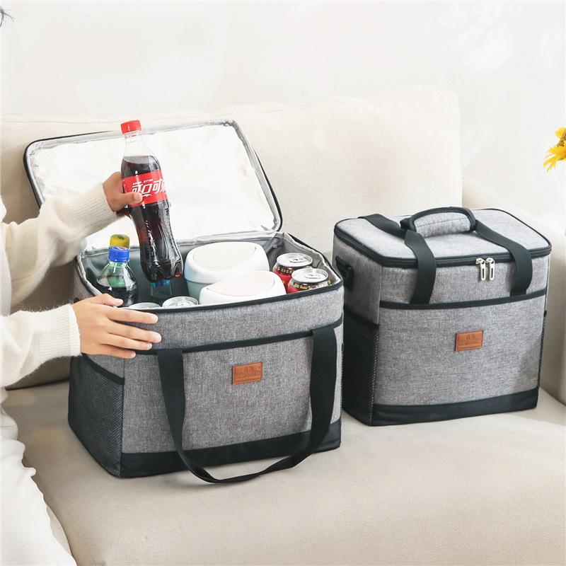 15 л/25 л Большая вместимость термоизоляционная сумка для ланча из ткани Оксфорд, сумки для пикника, переносные сумки-холодильники