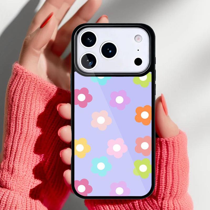 Чехол для телефона с цветком ромашки для iPhone 17 16 15 14 13 Pro Max Задняя крышка для 12 11 Pro Coque