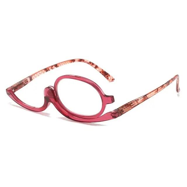 Вращающиеся увеличительные очки для чтения для макияжа для женщин, складные косметические очки-раскладушки для пресбиопии для пожилых людей, унисекс