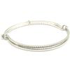 [L5342] - White 'Goddess' Silver Bracelet