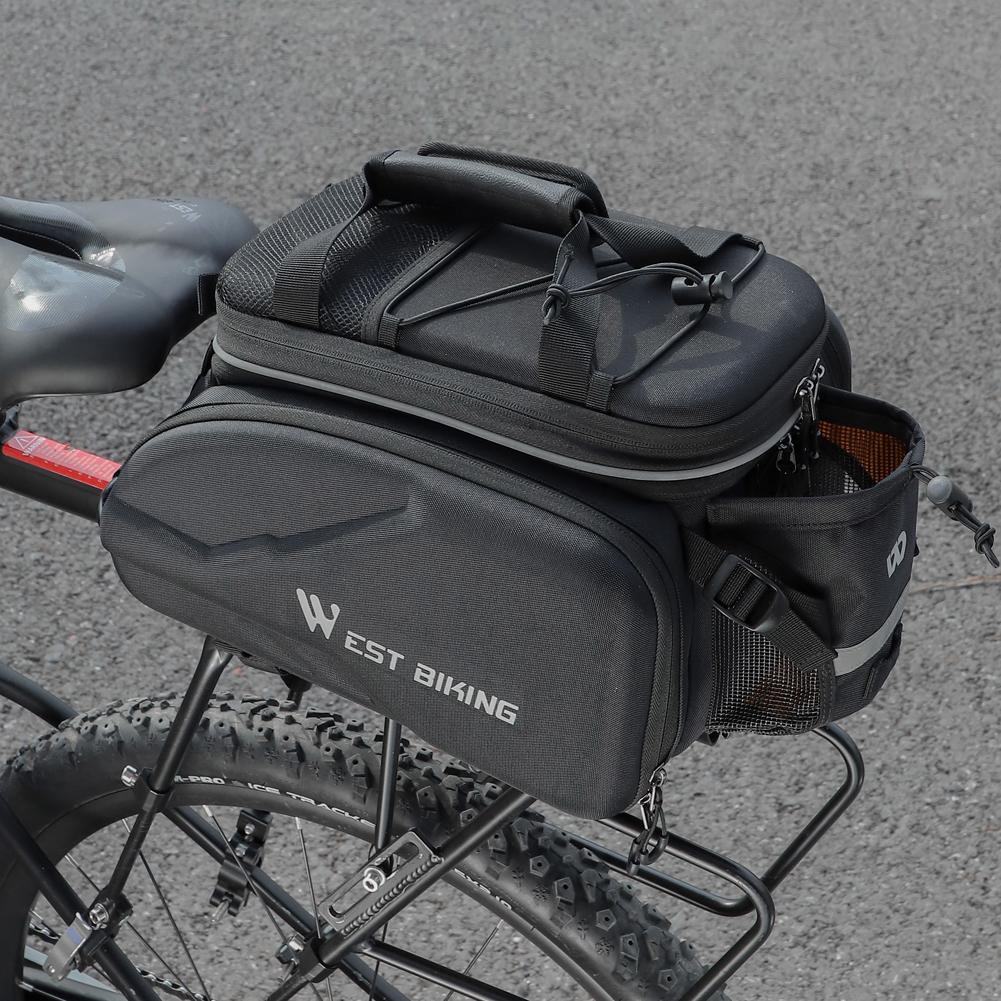 Expandable Large Capacity Bicycle Rear Rack Bag Outdoor TravelPack Portable Handbag Cycling Bike