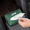 AKI2  Hanging PU Leather Car Tissue Storage Box No Paper Jam for Jeep Renegade Wrangler Grand Cherokee Compass Patriot Auto Accessory