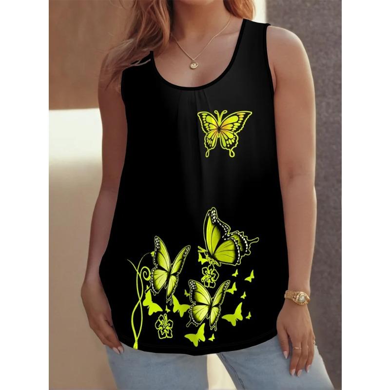 Summer Creative Animal Series Color Printed Women's Sleeveless Vest Casual Loose Comfortable Vest