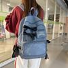 Bow Student School Bag Women's College Style Backpack Large Capacity Backpack