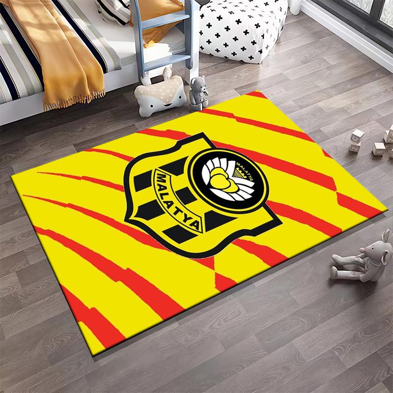 Malatya Sports Team Logo Design Rug Non-slip rug suitable for living room and bedroom sofas.