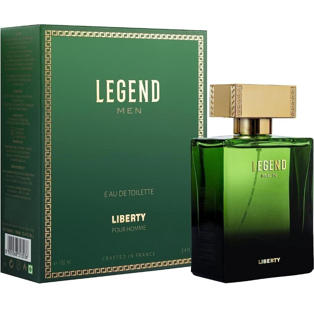 Мужские духи Liberty Luxury Legend (100 мл/3,4 унции), Туалетная вода, Сделано во Франции, Стойкий аромат, Восточные и древесные ноты
