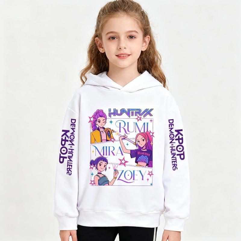 Мультяшные толстовки с капюшоном для девочек на осень и зиму, теплые, удобные и мягкие, модная одежда