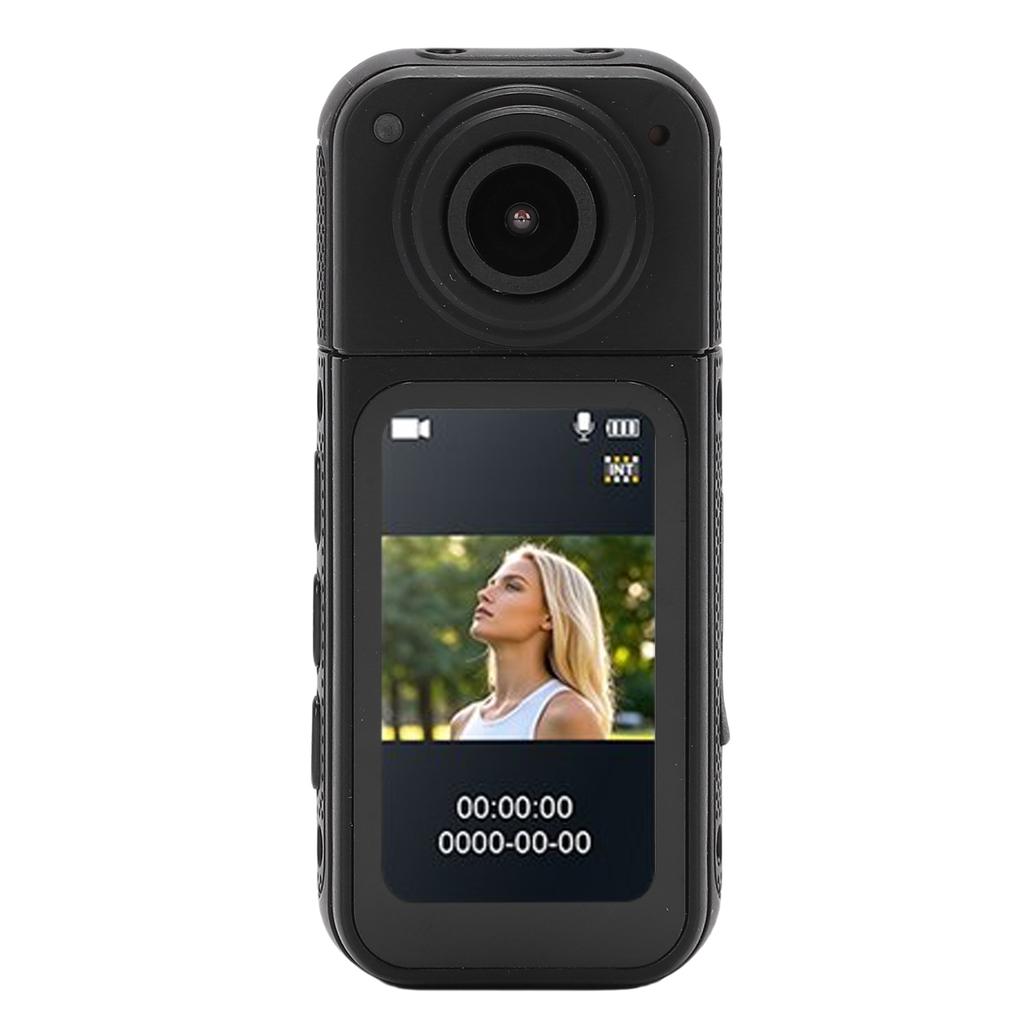 Wearable Camera 2.7K 12MP 170 Degree Angle 1.47 Inch Color Screen Magnetic Body Worn Cam for Work Travel Walking