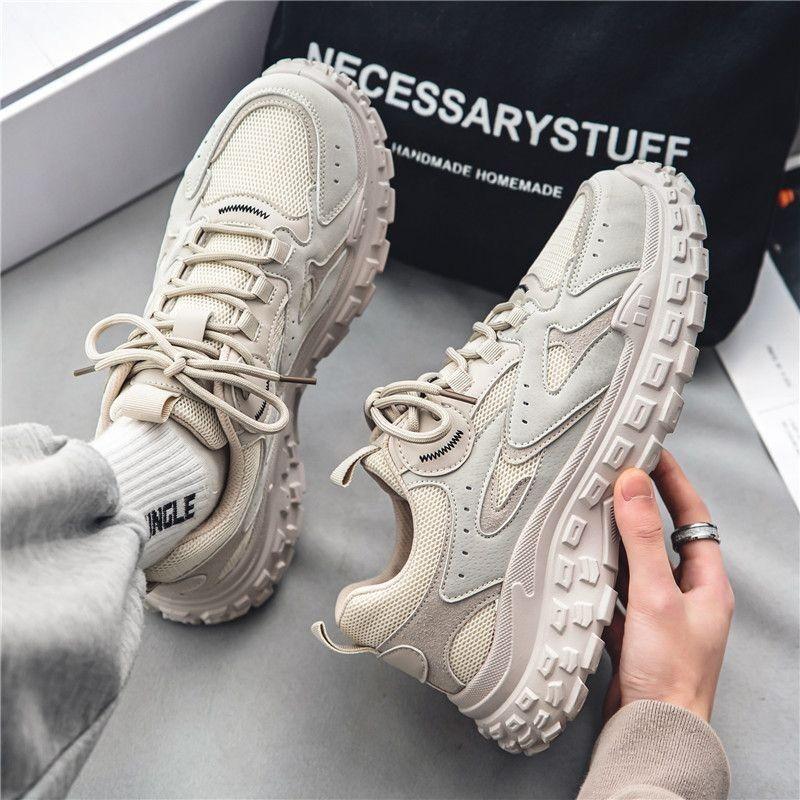 Mesh Clunky Sneakers Male Casual Walking Men Shoes Fashion Outdoor Running Sneaker Thick Sole Sports Jogging Shoe 2024 Trainers