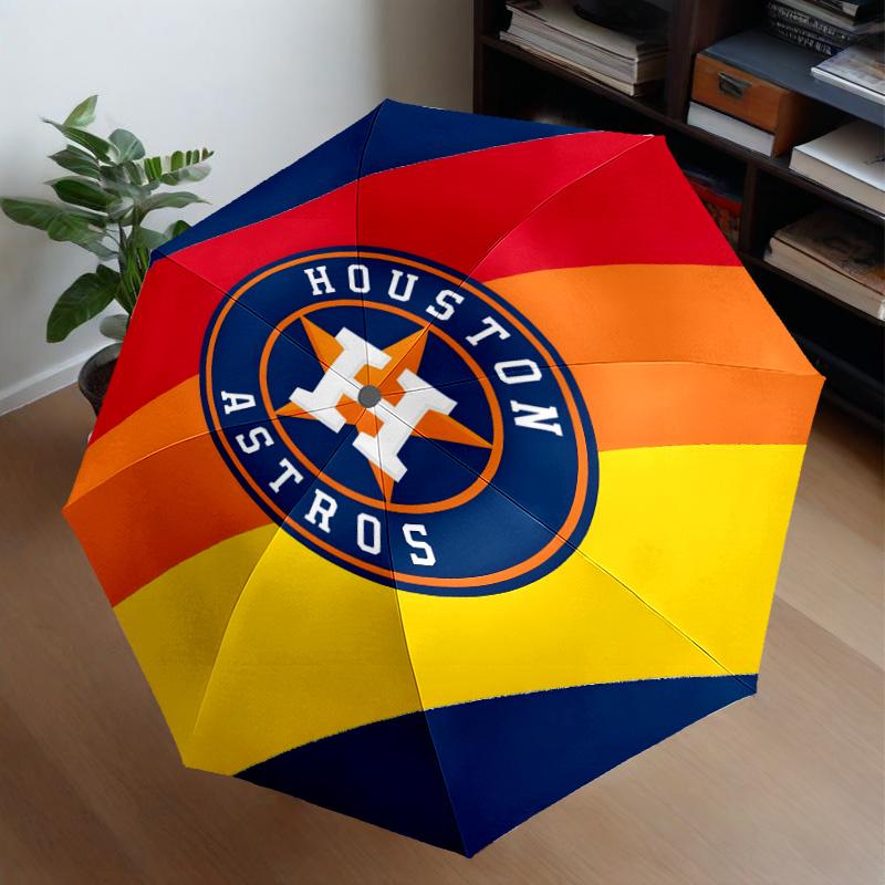 Houston basketball Graffiti Art Umbrella 8-Frame for Travel, Camping, Casual Lightweight Portable Umbrella, Essential for Every Family Holidays Gift