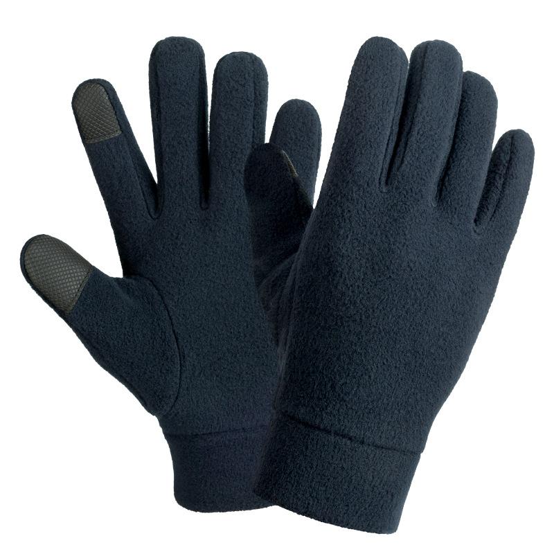 Warm Gloves Double-layer Fleece Thickened Cold Proof Touch Screen for Men and Women Driving and Riding Fleece Winter Gloves