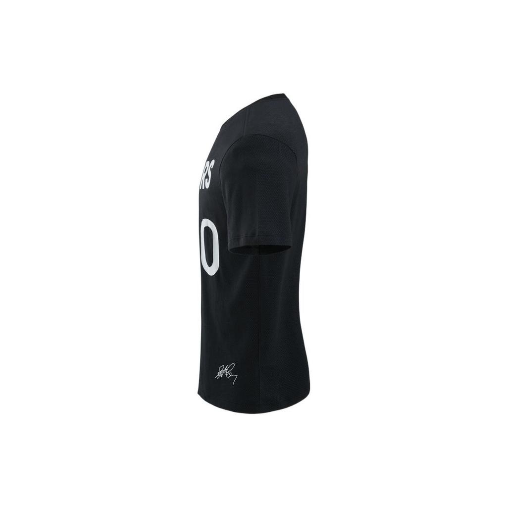 Men's Nike Alphabet Numeric Printing Round Neck Pullover Short Sleeve Golden State Warriors Curry 30 Black T-Shirt DM0407-010