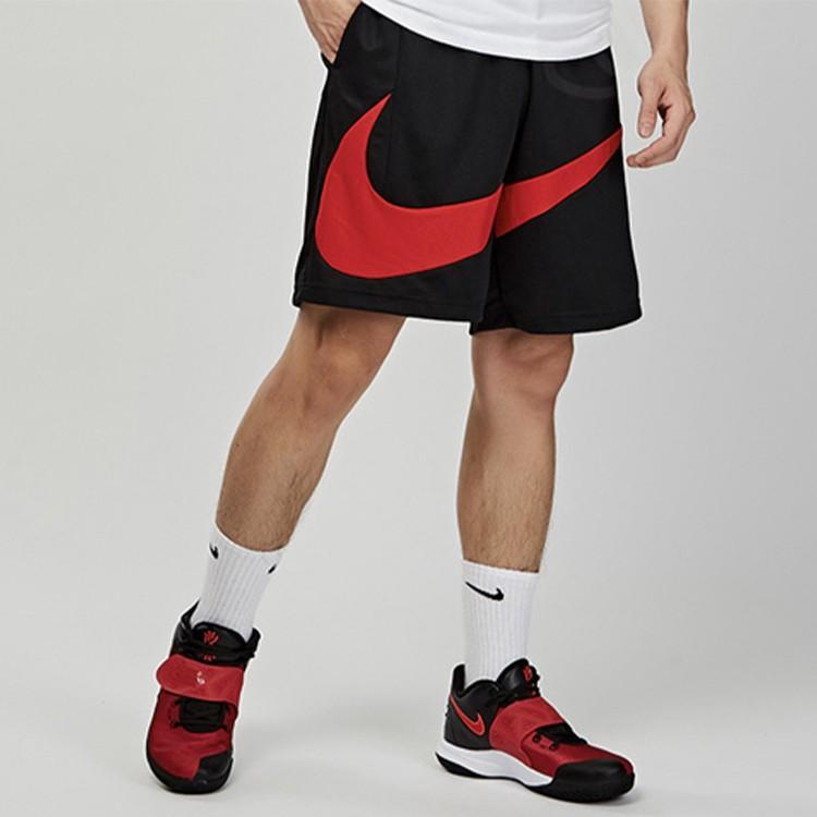 Nike Спортивные шорты Dri-Fit для мужчин, свободного кроя, с большим логотипом-крючком, черные