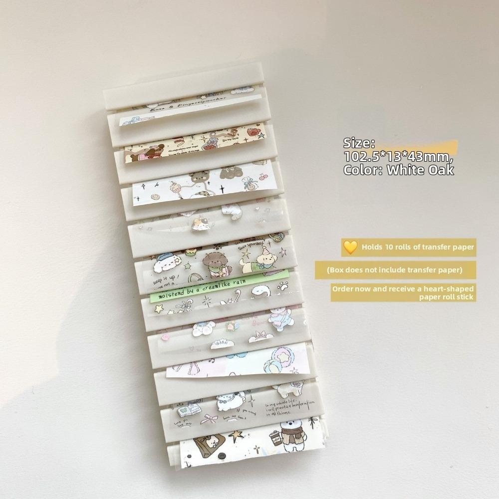 Colorful Nail Foils Storage Box 3D Foil Storage Box Nail Transfer Paper Storage Box Salon Use