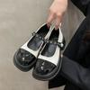Women's Thick-soled Height Increase Mary Jane Small Leather Shoes 2025 Spring and Summer New French Jk Thick Heel Light Mouth One-word Strap Singl