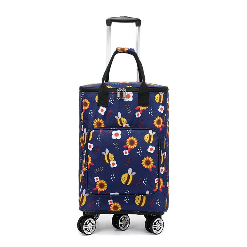 Складная Портативная Тележка для Продуктов с Сумкой - Бытовая Тележка для Супермаркета