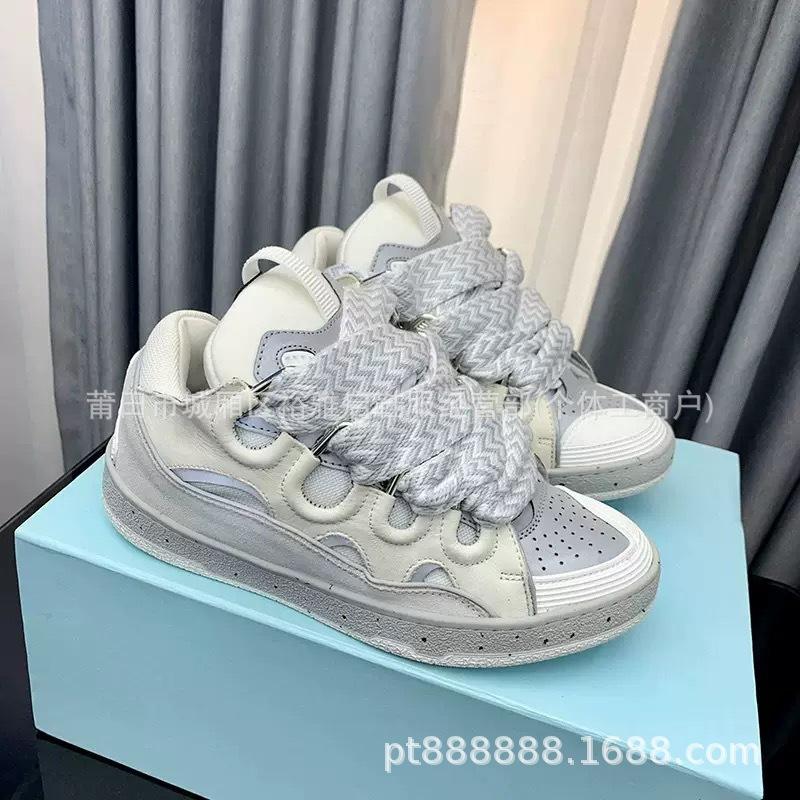 Cambodia Vietnamese HighHeeled Classic Dad Bag Shoes PlatformSoled LaceUp Comfortable Old Flower Skateboard Shoes