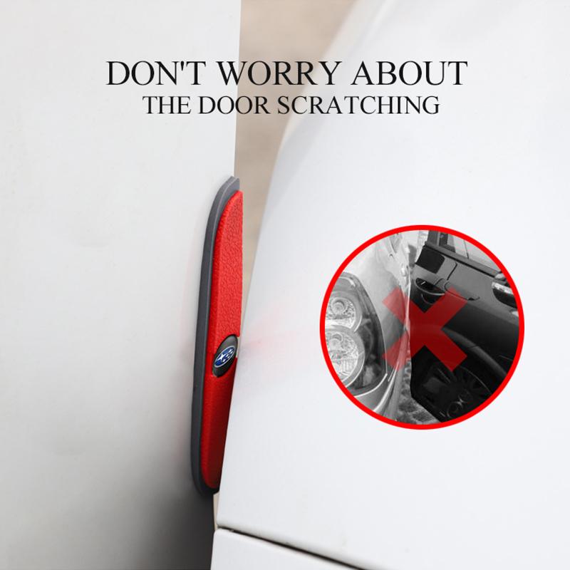 4Pcs Rubber Anti Collision Strip Car Door Protector Stickers For Subaru Outback Impreza Legacy WRX STI BRZ Forester Levorg Exiga YY3